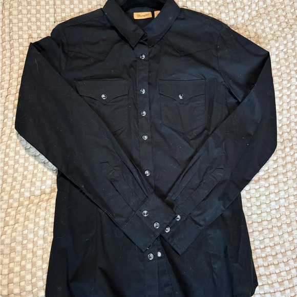 Black Wrangler Button Down Shirt - Picture 2 of 2